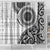 New Zealand White Maori Koru Simple Style Shower Curtain