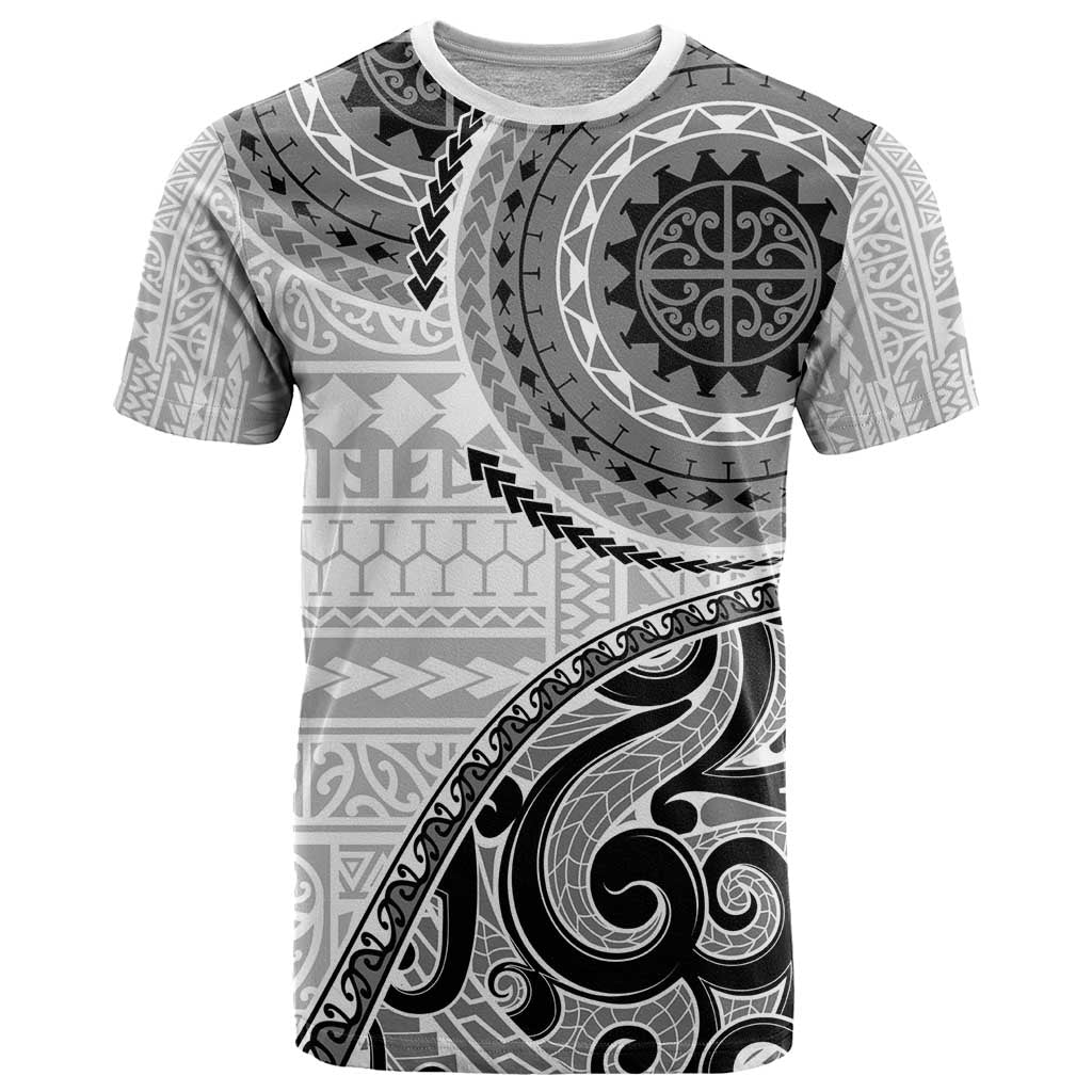 New Zealand White Maori Koru Simple Style T Shirt