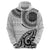 New Zealand White Maori Koru Simple Style Zip Hoodie