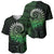 New Zealand Maori Koru Fern Baseball Jersey Spiral Polynesian Style Green