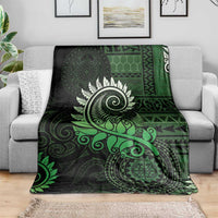 New Zealand Maori Koru Fern Blanket Spiral Polynesian Style Green LT05 - Polynesian Pride
