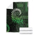 New Zealand Maori Koru Fern Blanket Spiral Polynesian Style Green