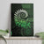 New Zealand Maori Koru Fern Canvas Wall Art Spiral Polynesian Style Green