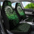 New Zealand Maori Koru Fern Car Seat Cover Spiral Polynesian Style Green