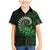 New Zealand Maori Koru Fern Family Matching Mermaid Dress and Hawaiian Shirt Spiral Polynesian Style Green