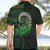 New Zealand Maori Koru Fern Hawaiian Shirt Spiral Polynesian Style Green