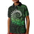 New Zealand Maori Koru Fern Kid Polo Shirt Spiral Polynesian Style Green