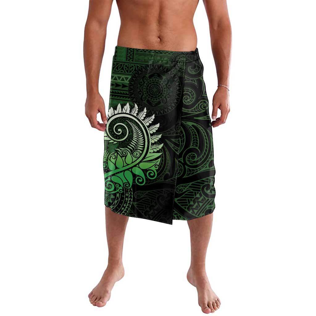 New Zealand Maori Koru Fern Lavalava Spiral Polynesian Style Green LT05 Green - Polynesian Pride