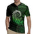 New Zealand Maori Koru Fern Rugby Jersey Spiral Polynesian Style Green