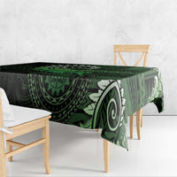 New Zealand Maori Koru Fern Tablecloth Spiral Polynesian Style Green LT05 - Polynesian Pride