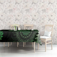 New Zealand Maori Koru Fern Tablecloth Spiral Polynesian Style Green LT05 - Polynesian Pride