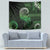 New Zealand Maori Koru Fern Tapestry Spiral Polynesian Style Green