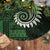 New Zealand Maori Koru Fern Tree Skirt Spiral Polynesian Style Green