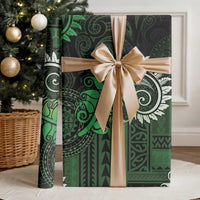 New Zealand Maori Koru Fern Wrapping Paper Spiral Polynesian Style Green - Polynesian Pride