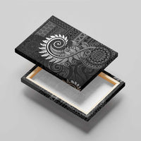 New Zealand Maori Koru Fern Canvas Wall Art Spiral Polynesian Style Gray LT05 - Polynesian Pride