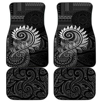 New Zealand Maori Koru Fern Car Mats Spiral Polynesian Style Gray LT05 - Polynesian Pride