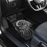 New Zealand Maori Koru Fern Car Mats Spiral Polynesian Style Gray LT05 - Polynesian Pride