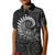 New Zealand Maori Koru Fern Kid Polo Shirt Spiral Polynesian Style Gray