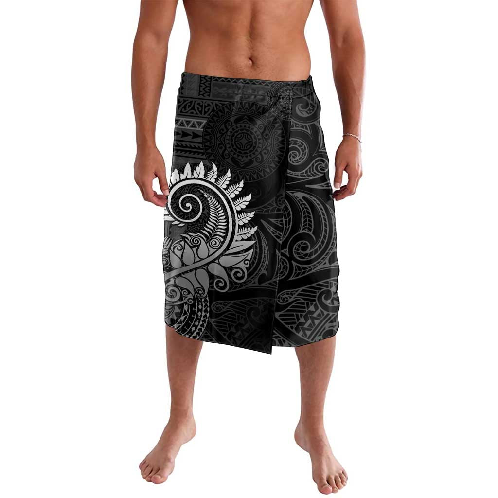 New Zealand Maori Koru Fern Lavalava Spiral Polynesian Style Gray LT05 Gray - Polynesian Pride