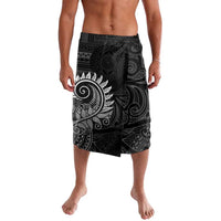 New Zealand Maori Koru Fern Lavalava Spiral Polynesian Style Gray LT05 Gray - Polynesian Pride