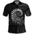 New Zealand Maori Koru Fern Polo Shirt Spiral Polynesian Style Gray