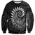 New Zealand Maori Koru Fern Sweatshirt Spiral Polynesian Style Gray