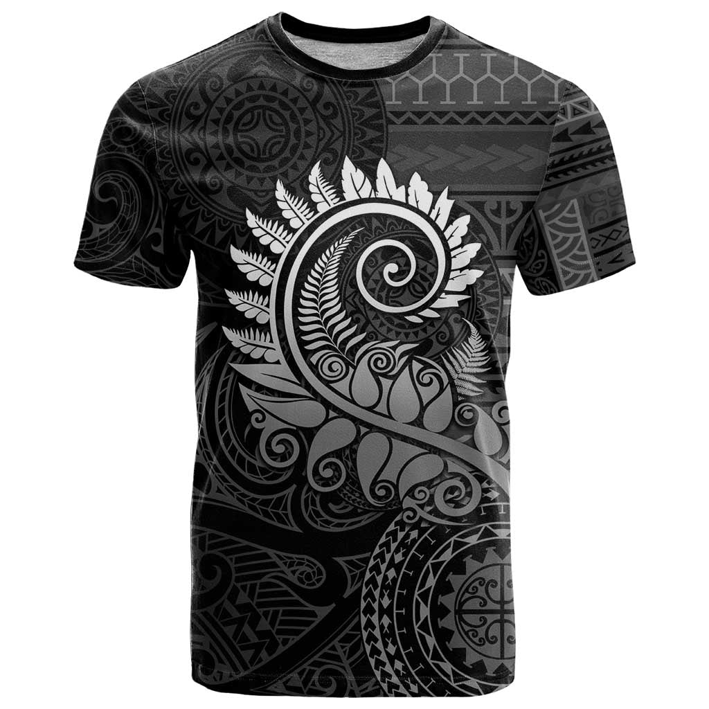 New Zealand Maori Koru Fern T Shirt Spiral Polynesian Style Gray LT05 Gray - Polynesian Pride