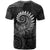 New Zealand Maori Koru Fern T Shirt Spiral Polynesian Style Gray