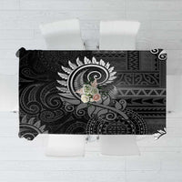 New Zealand Maori Koru Fern Tablecloth Spiral Polynesian Style Gray LT05 Gray - Polynesian Pride