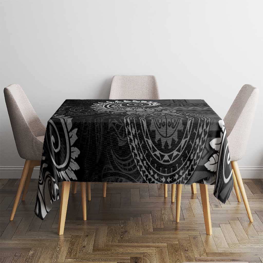 New Zealand Maori Koru Fern Tablecloth Spiral Polynesian Style Gray LT05 - Polynesian Pride