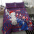 New Zealand Christmas Bedding Set Haka Fern Santa Tiki Meri Kirihimete LT05 - Polynesian Pride