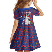 Personalized New Zealand Christmas Family Matching Off Shoulder Long Sleeve Dress and Hawaiian Shirt Haka Fern Santa Tiki Meri Kirihimete LT05 - Polynesian Pride