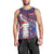 Personalized New Zealand Christmas Men Tank Top Haka Fern Santa Tiki Meri Kirihimete LT05 - Polynesian Pride