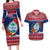 Guam Christmas Couples Matching Long Sleeve Bodycon Dress and Hawaiian Shirt Guaman Seal Poinsettia Felis Pasgua LT05 Red - Polynesian Pride