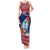 Guam Christmas Tank Maxi Dress Guaman Seal Poinsettia Felis Pasgua LT05 Women Red - Polynesian Pride