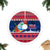 Guam Christmas Tree Skirt Guaman Seal Poinsettia Felis Pasgua LT05 Fringed Tree Skirts Red - Polynesian Pride