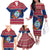 Personalized Guam Christmas Family Matching Off Shoulder Long Sleeve Dress and Hawaiian Shirt Guaman Seal Poinsettia Felis Pasgua LT05 - Polynesian Pride