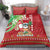 Hawaii Christmas Bedding Set Funny Santa Claus Surf Mele Kalikimaka