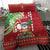 Hawaii Christmas Bedding Set Funny Santa Claus Surf Mele Kalikimaka