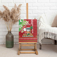 Hawaii Christmas Canvas Wall Art Funny Santa Claus Surf Mele Kalikimaka LT05 - Polynesian Pride