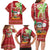 Personalised Hawaii Christmas Family Matching Long Sleeve Bodycon Dress and Hawaiian Shirt Funny Santa Claus Surf Mele Kalikimaka