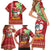 Personalised Hawaii Christmas Family Matching Short Sleeve Bodycon Dress and Hawaiian Shirt Funny Santa Claus Surf Mele Kalikimaka