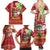 Personalised Hawaii Christmas Family Matching Summer Maxi Dress and Hawaiian Shirt Funny Santa Claus Surf Mele Kalikimaka