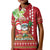 Personalised Hawaii Christmas Kid Polo Shirt Funny Santa Claus Surf Mele Kalikimaka