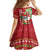 Personalised Hawaii Christmas Kid Short Sleeve Dress Funny Santa Claus Surf Mele Kalikimaka