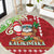 Hawaii Christmas Round Carpet Funny Santa Claus Surf Mele Kalikimaka