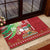 Hawaii Christmas Rubber Doormat Funny Santa Claus Surf Mele Kalikimaka