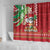 Hawaii Christmas Shower Curtain Funny Santa Claus Surf Mele Kalikimaka