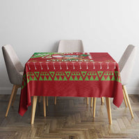 Hawaii Christmas Tablecloth Funny Santa Claus Surf Mele Kalikimaka LT05 - Polynesian Pride