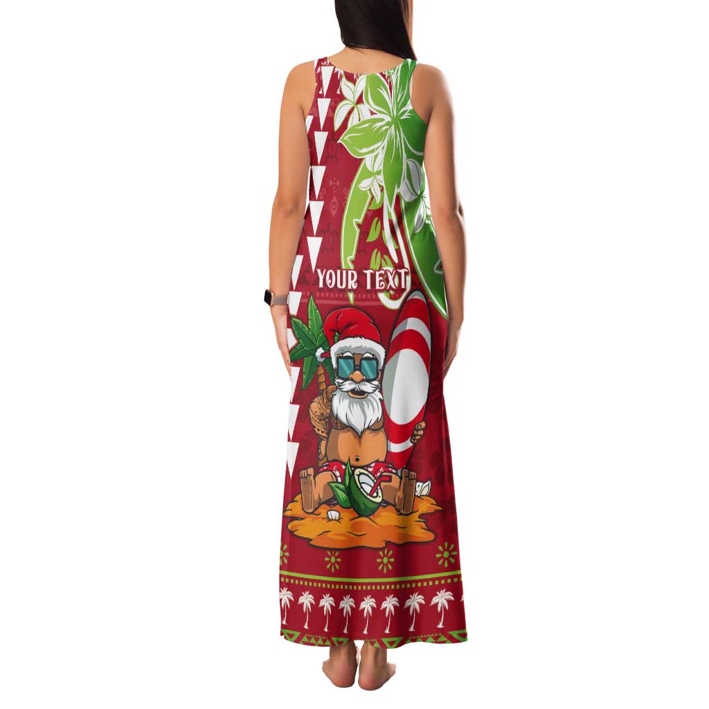 Personalised Hawaii Christmas Tank Maxi Dress Funny Santa Claus Surf Mele Kalikimaka LT05 - Polynesian Pride